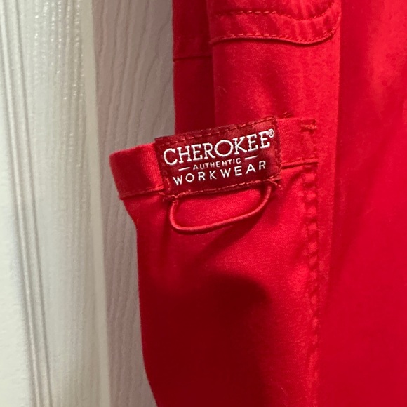Cherokee Women's Red Scrub Pants - Picture 3 of 7